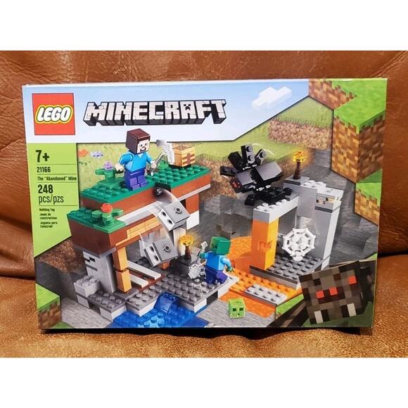 248 Piece Lego Minecraft 21166 The Abandoned Mine Building Block Set Sealed - Picture 1 of 10